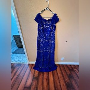 Royal blue tadashi dress